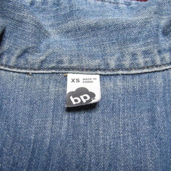 BP Women’s Stretch Jeans Jacket Size XS Light Wash Denim - Picture 4 of 12